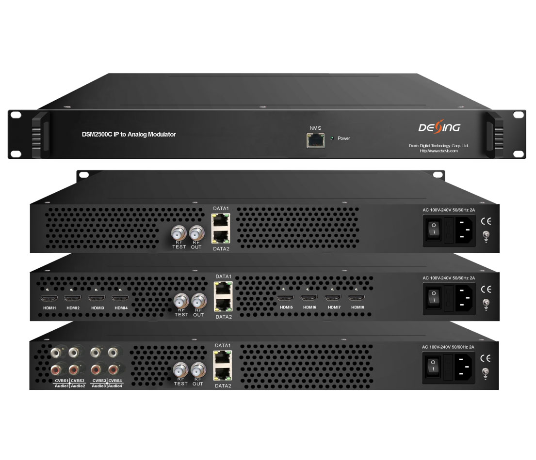 Desing DSM2500C 32in1/64in1 IP to Analog Modulator