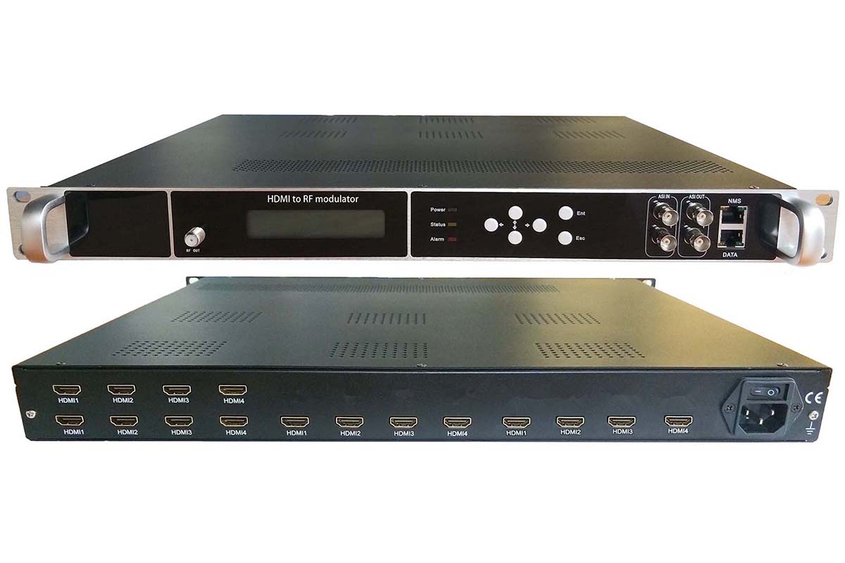 16 HDMI to DVB-T/ATSC/ISDB-T/DVB-C encoder modulat